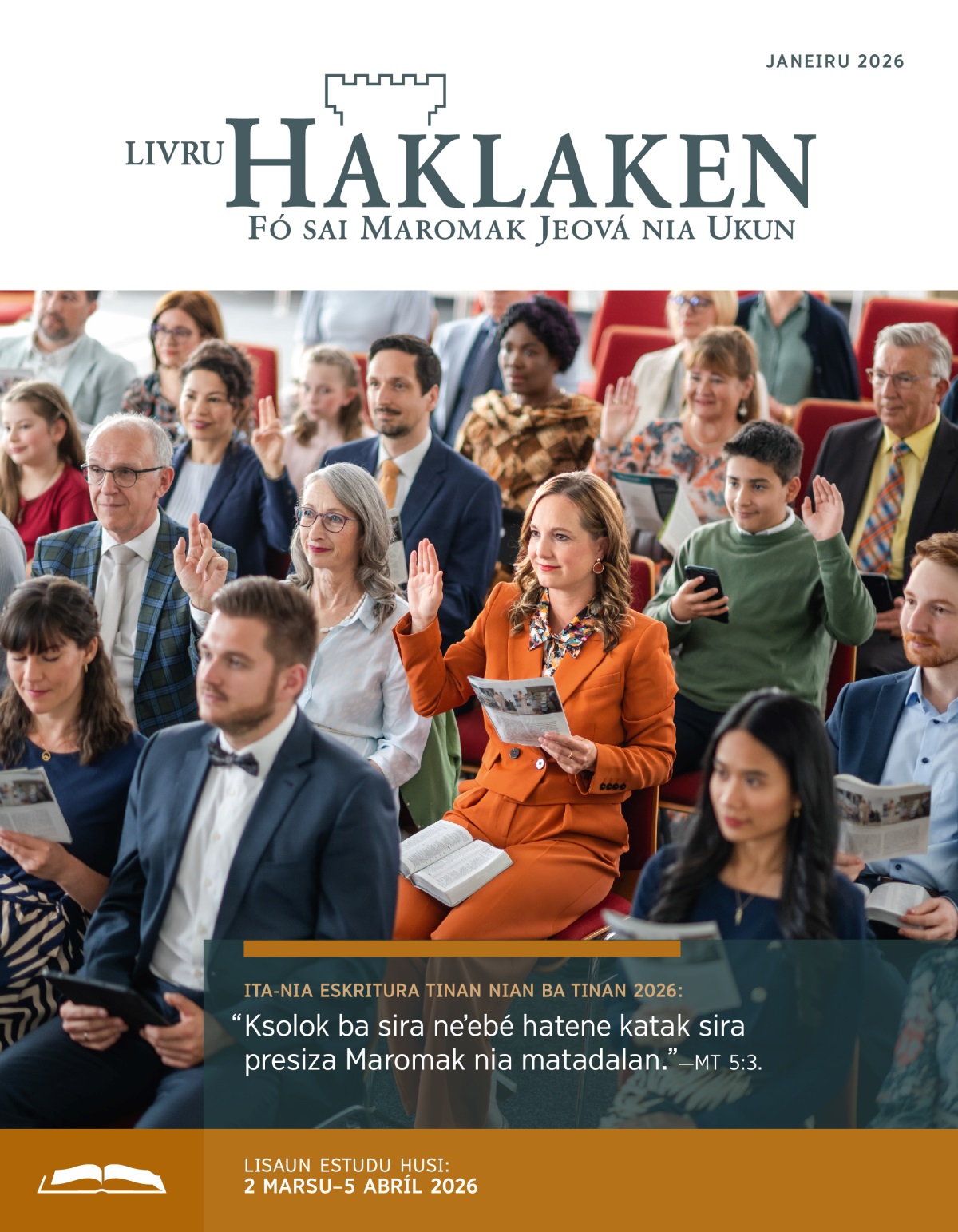 Irmán ida hiʼit liman durante Estudu “Livru Haklaken”. Irmaun-irmán sira seluk mós hiʼit liman.