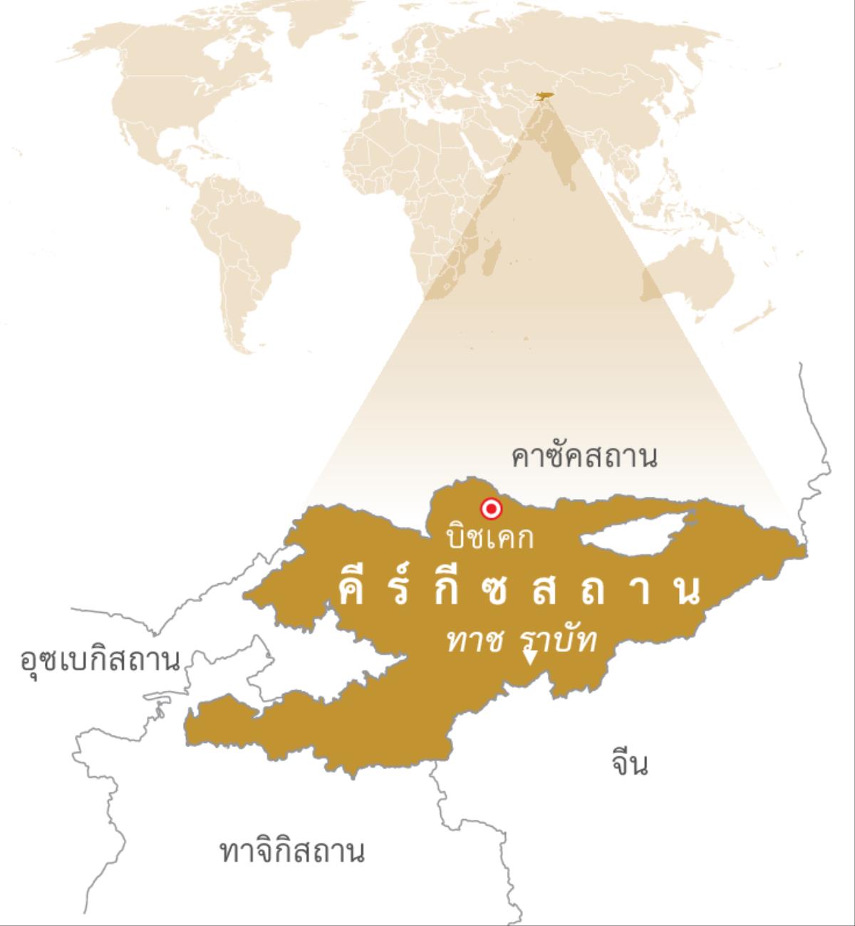 แผนที่​คีร์กีซสถาน
