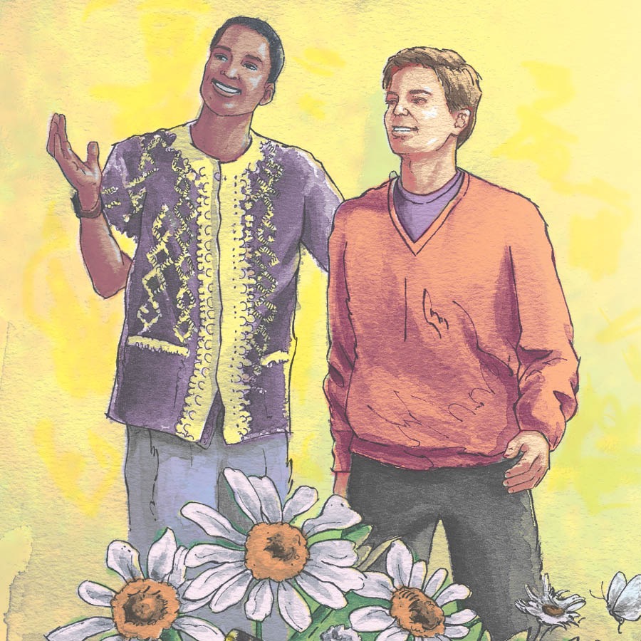 ชาย​สอง​คน​ใน​ใน​แผ่นดิน​โลก​ที่​เป็น​อุทยาน