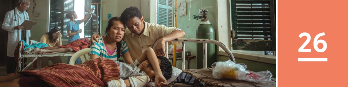 บท 26 พ่อ​แม่​เป็น​ห่วง​ลูก พวก​เขา​นั่ง​อยู่​ข้าง​เตียง​ของ​ลูก​ใน​โรง​พยาบาล ก่อน​หน้า​นั้น​มี​เรื่อง​ร้ายแรง​บาง​อย่าง​เกิด​ขึ้น​กับ​ลูก