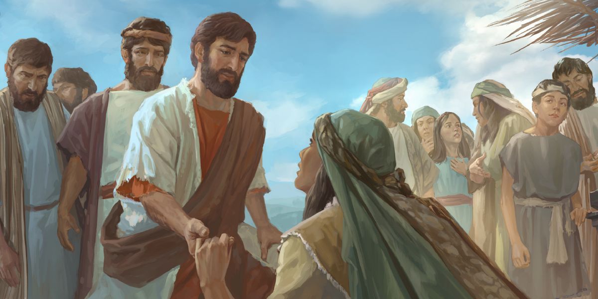 พระ​เยซู​รักษา​ผู้​หญิง​คน​หนึ่ง