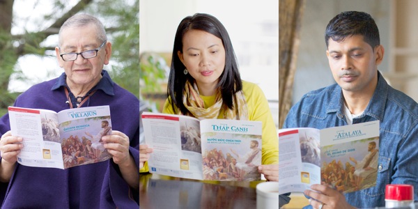 ผู้คนหลากหลายเชื้อชาติเรียนรู้เรื่องราชอาณาจักรของพระเจ้า