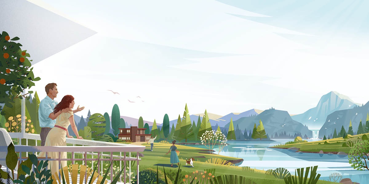 ผู้​คน​มี​ความ​สุข​ใน​อุทยาน