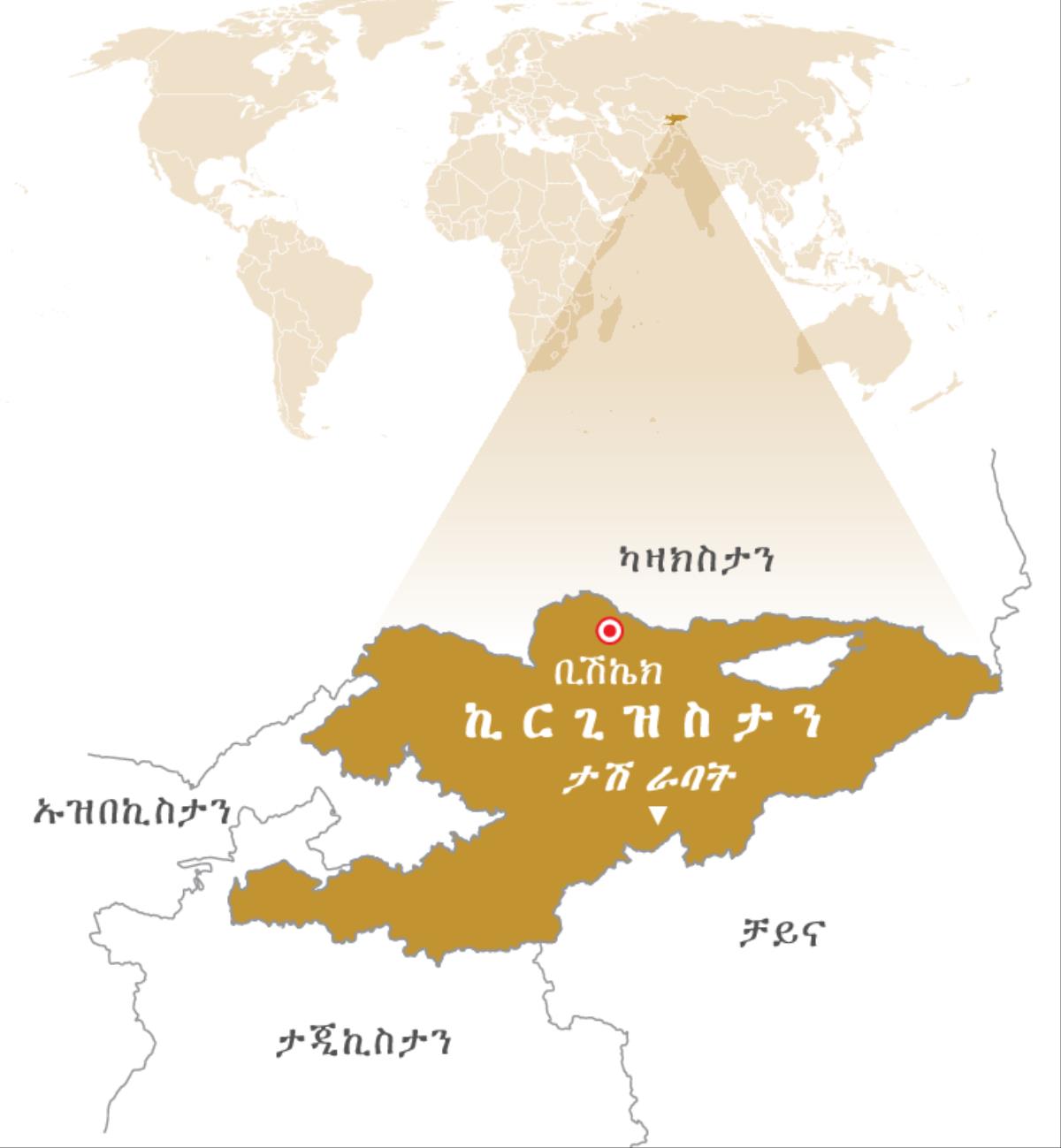 ኣብ ስንጭሮ ታሽ ራባት ኪርጊዝስታን ዚርከብ ዩርት