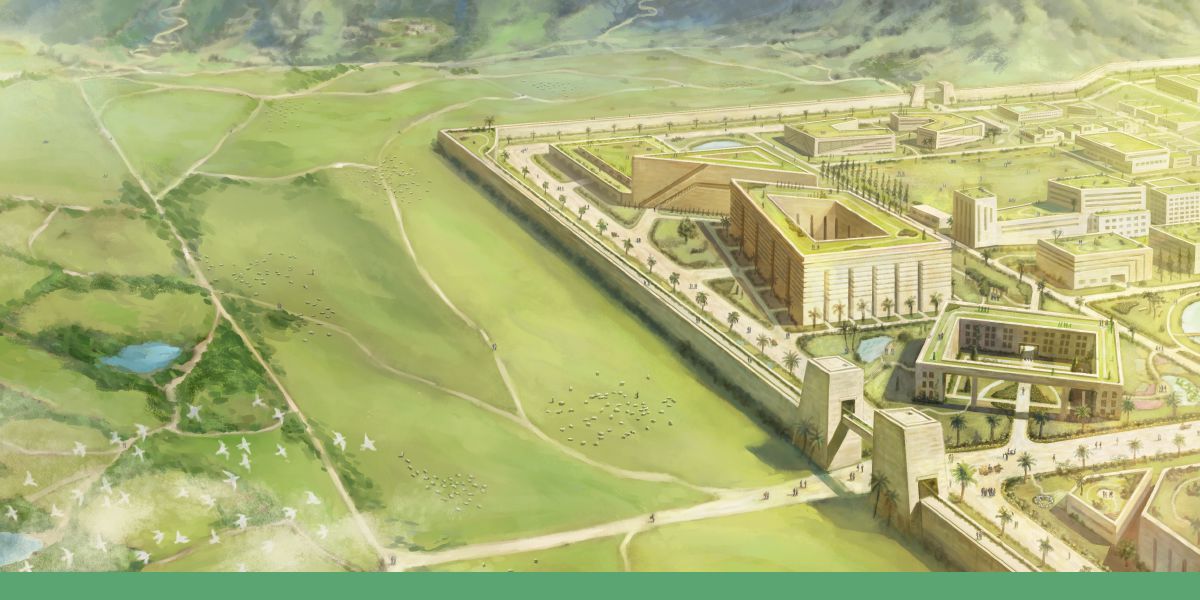 እታ ‘የሆዋ ኣብኣ ኣሎ’ እትብሃል ከተማ ኻብ ላዕሊ ዜርኢ ስእሊ።