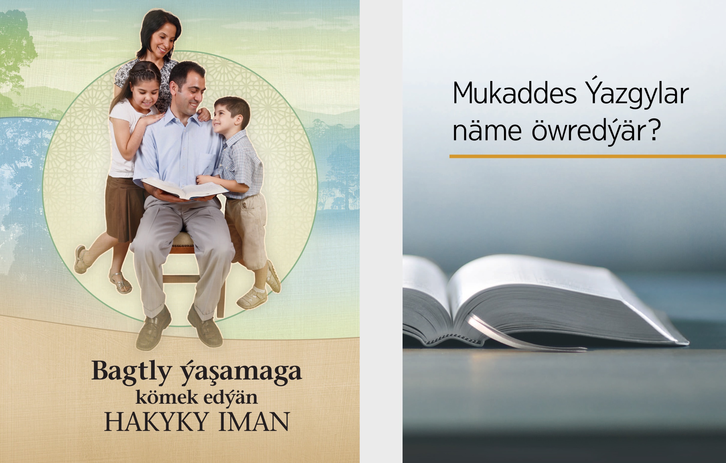 «Mukaddes Ýazgylar näme öwredýär?» kitaby.