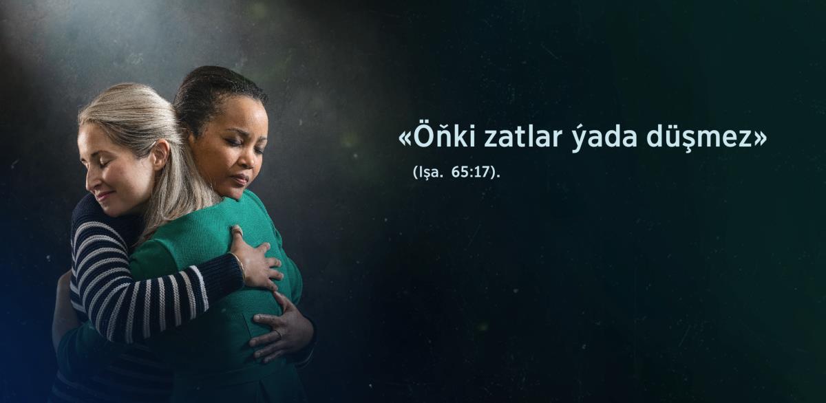 Uýalar bir-birini bagyşlaýar. Olaryň gapdalynda Işaýa 65:17-nji aýatdaky sözler ýazylan: «Öňki zatlar ýada düşmez».