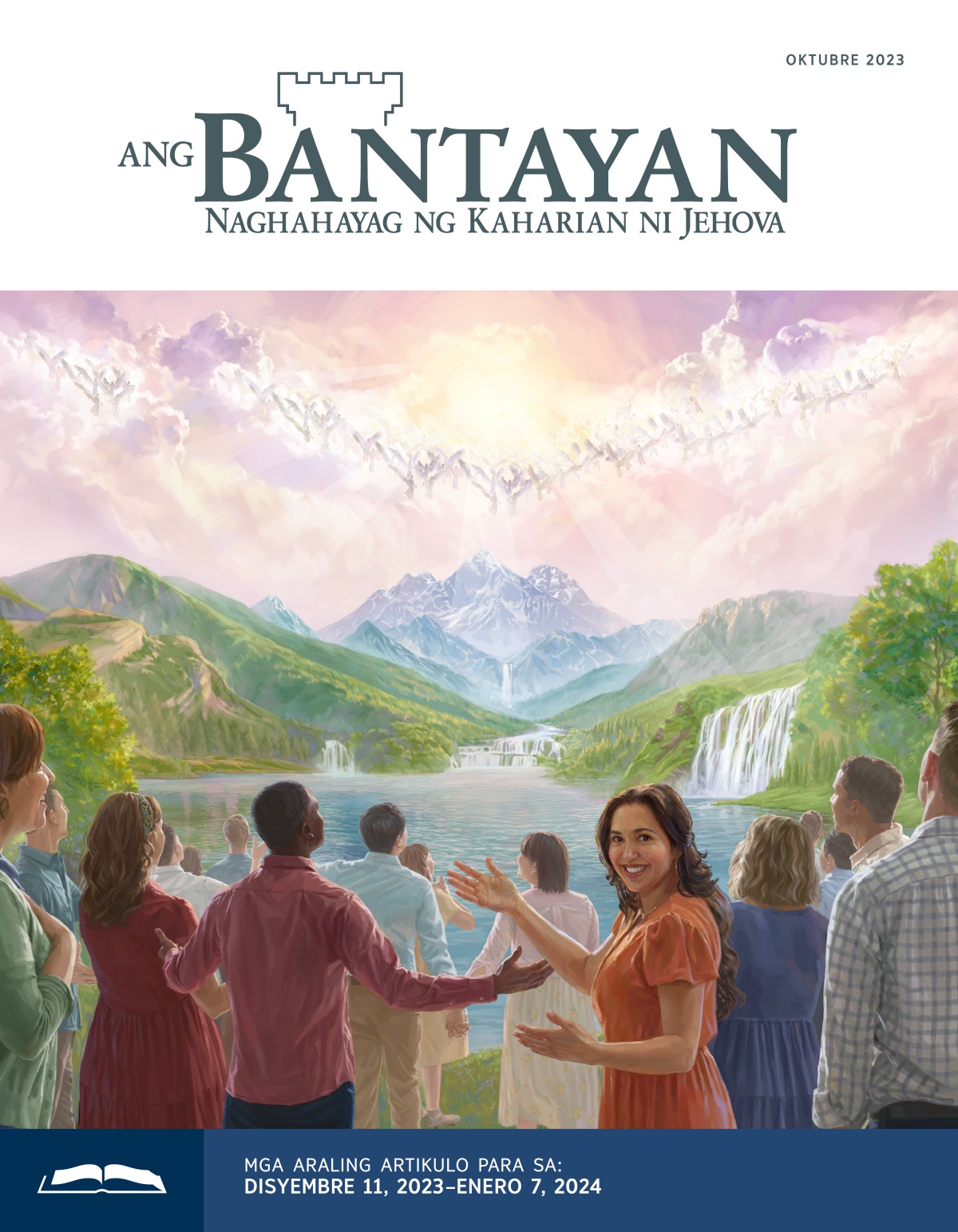 Masayang pumupuri kay Jehova ang mga anghel sa langit at ang mga tao sa Paraisong lupa.