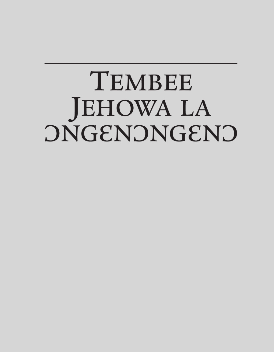Tembee Jehowa la ɔngɛnɔngɛnɔ