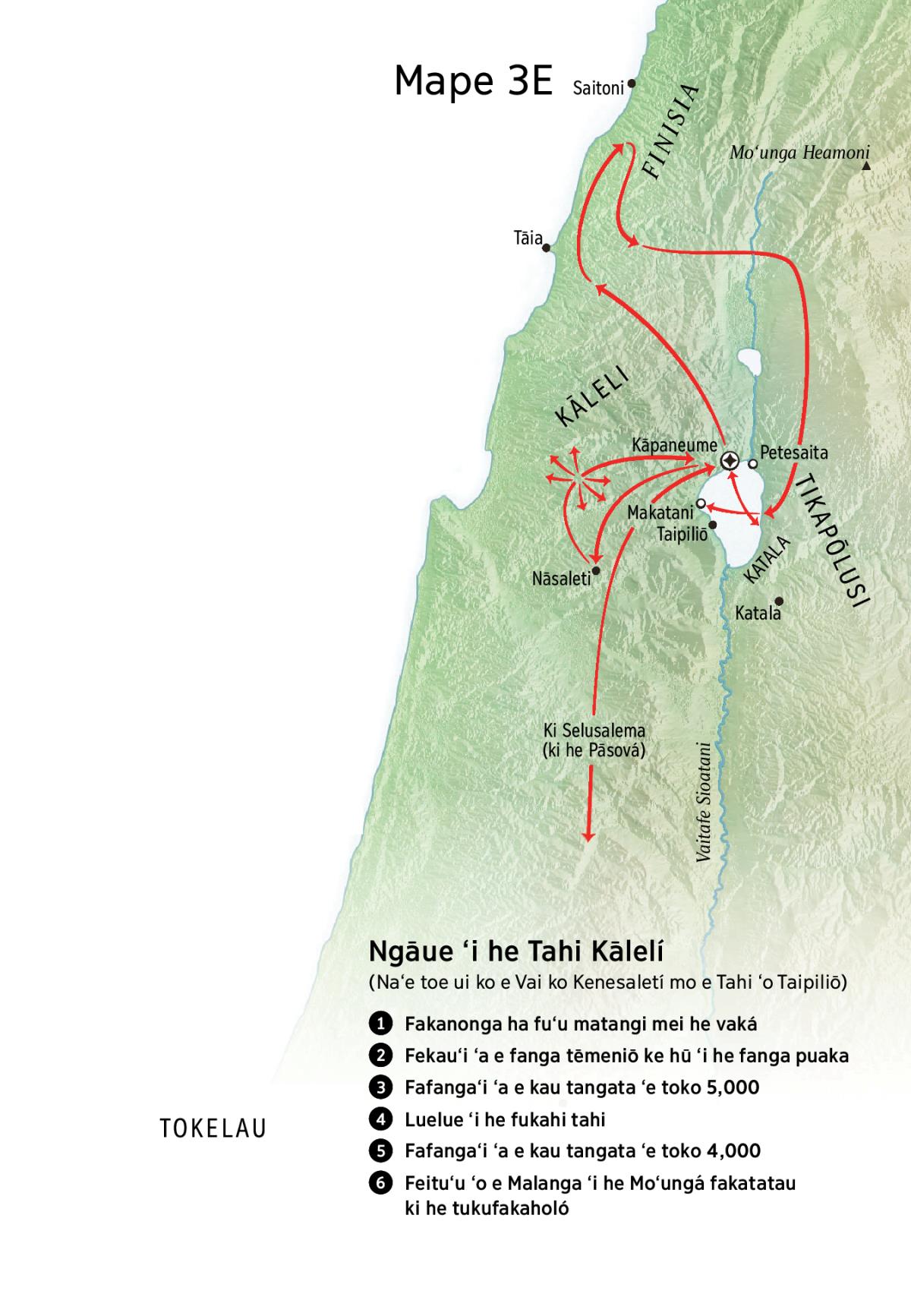Mape ʻo e ngaahi feituʻu fekauʻaki mo e ngāue fakafaifekau ʻa Sīsū ʻi Kāleli, Finisia, Tikapōlusi