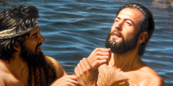 Juan bautiza a Jesús
