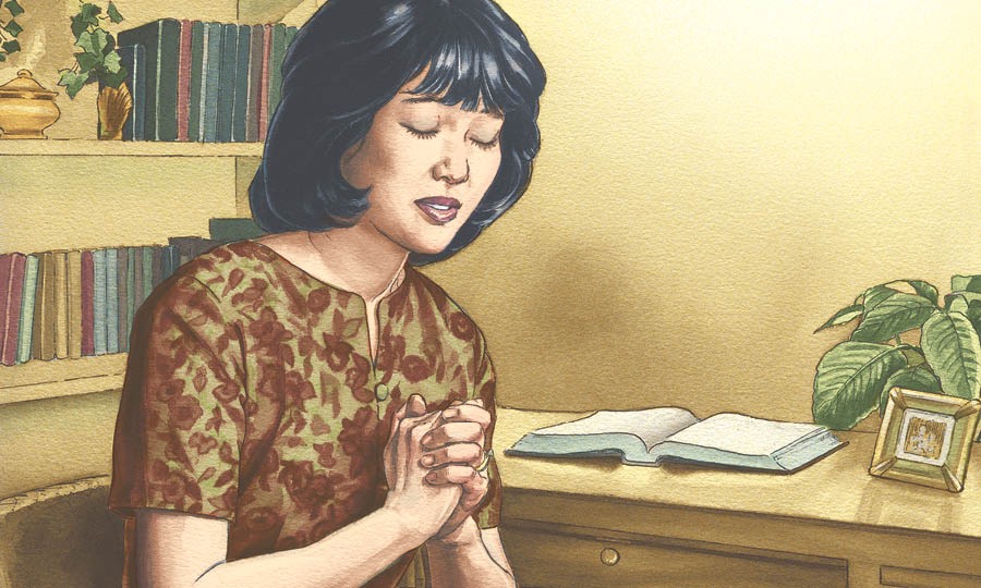 Una mujer le dice a Dios en oración que quiere dedicarle su vida