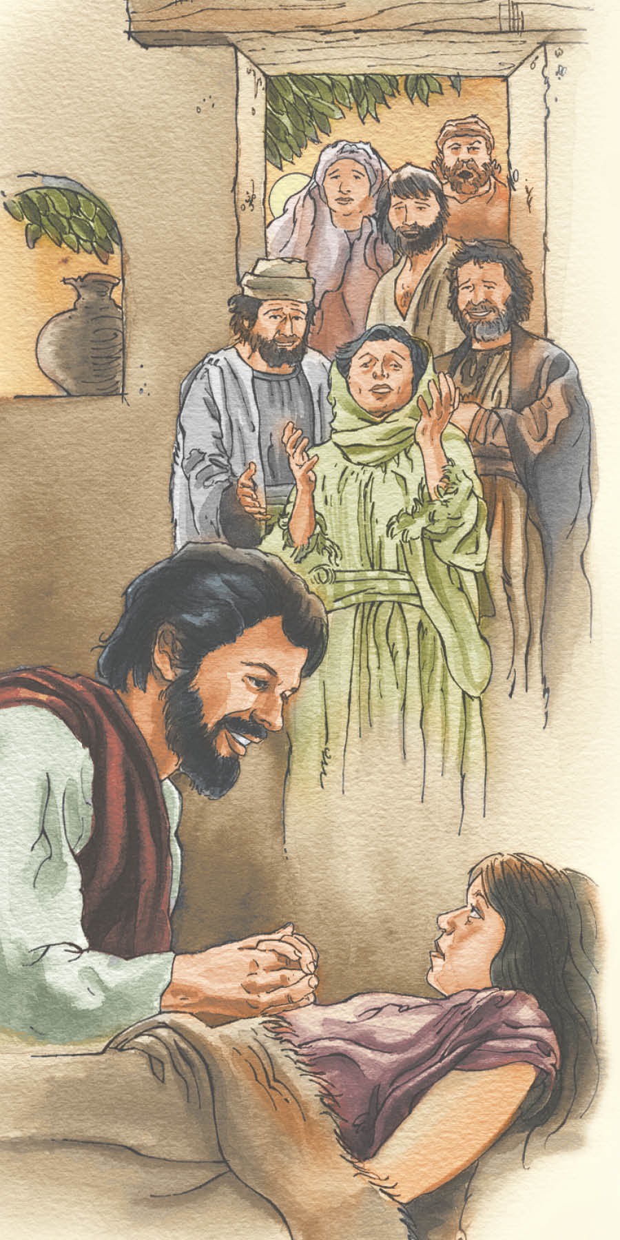 Jesús resucitando a la hija de Jairo