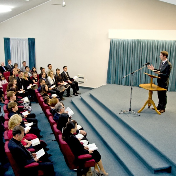 Una reunión de los testigos de Jehová en Nueva Zelanda
