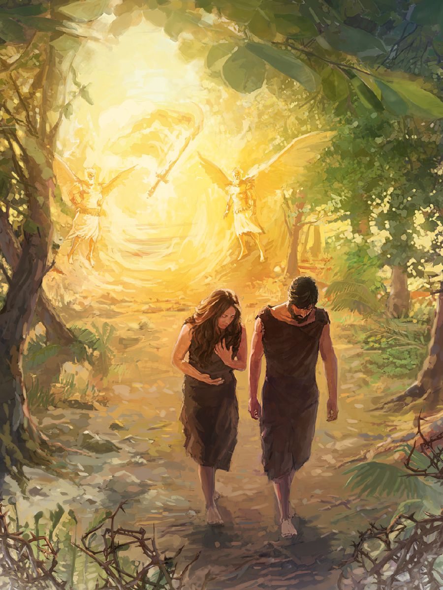 So Adán taq Eva qaỹolrauec ye Edén, so angelpi taq lainec ltaʼaraic ra ilotegue yaqtoʼ saishet ra ltaxa inoxoneuo soua maye