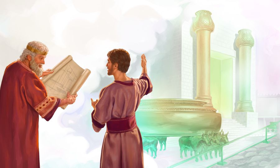 So David remaltegue so nsoqolec Salomón ra lataxac ra nʼonataguec ra qanoxosheguem aso templo
