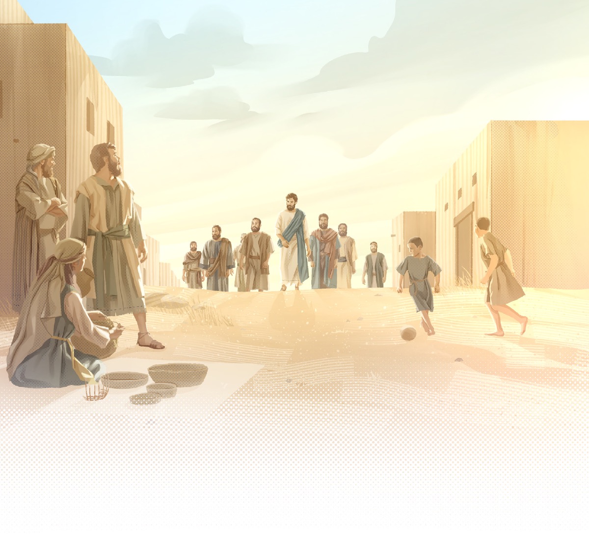 So Jesús tauʼa ye pueblo l-llatrape soua ndiscipulos.