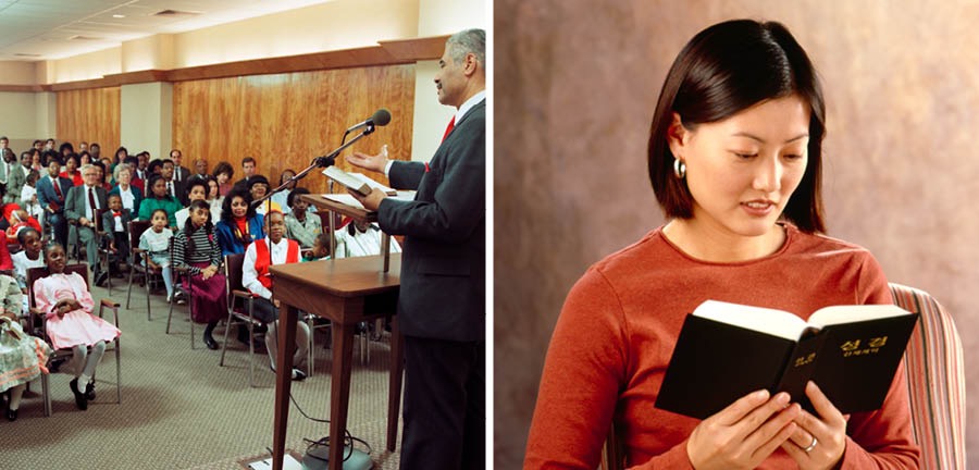 Practicar la adoración verdadera incluye ir a las reuniones cristianas y leer la Biblia
