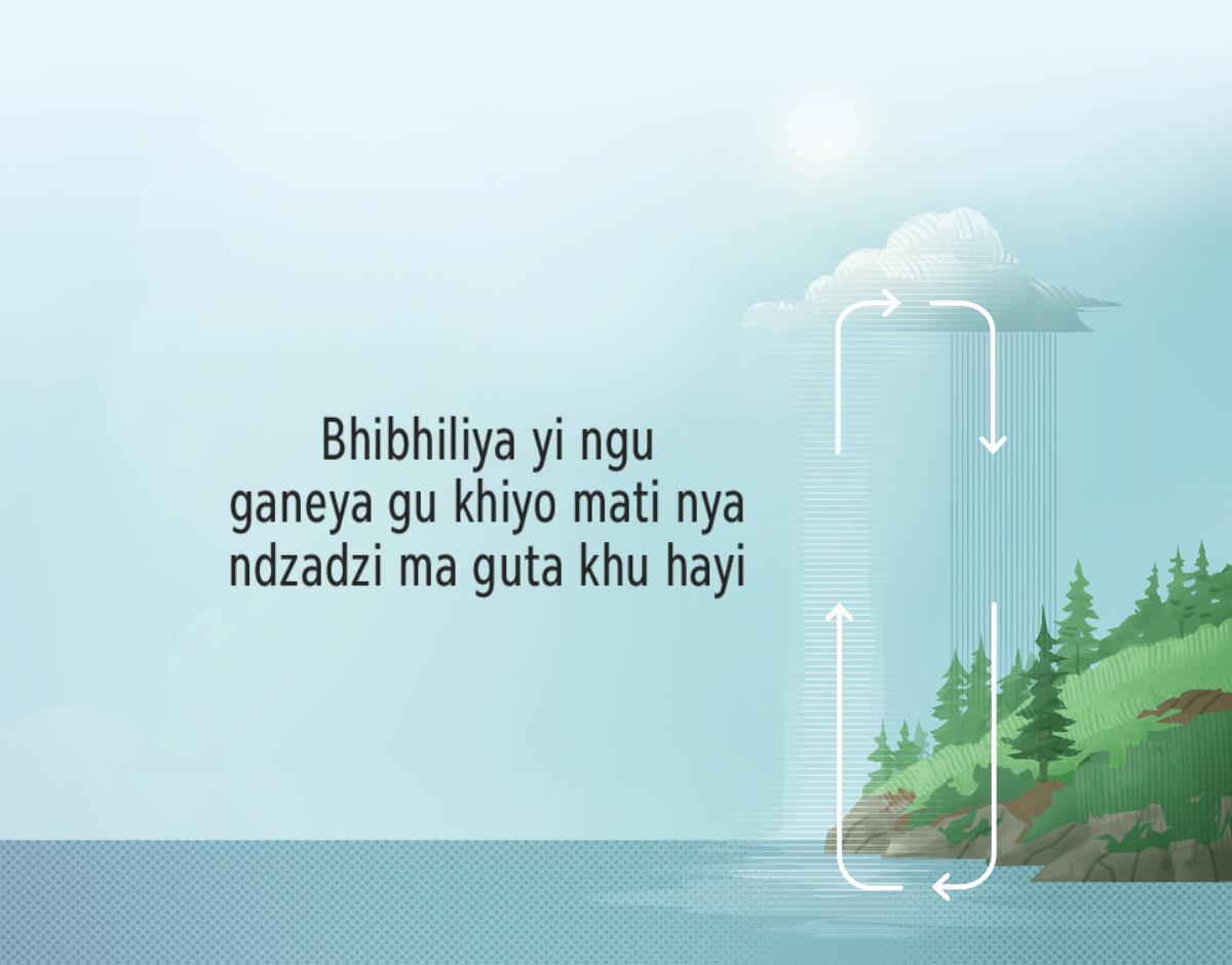 Bhibhiliya yi ngu ganeya khedzi mati ma thumago khidzo mafuni. Dzi seta dzi yeyedzago edzi mati ma gimbiyago khidzo mafuni ni ndzadzini mwendro ndrengelengeni.