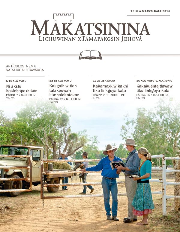 Makgapitsi xTatayananin Jehová lichuwinamakgolh Dios niku kakuentajtlawakan animales kʼAustralia