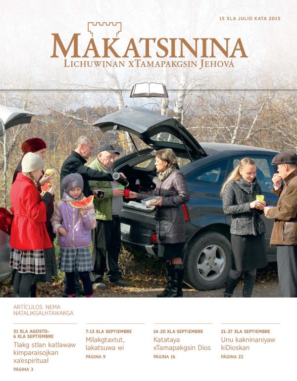 Xmakni revista Makatsinina (nema natalikgalhtawakga), 15 xla julio kata 2015