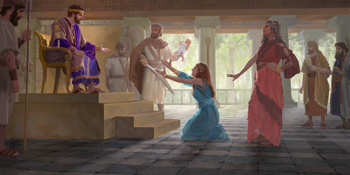 King Solomon i painimaut mama tru bilong bebi