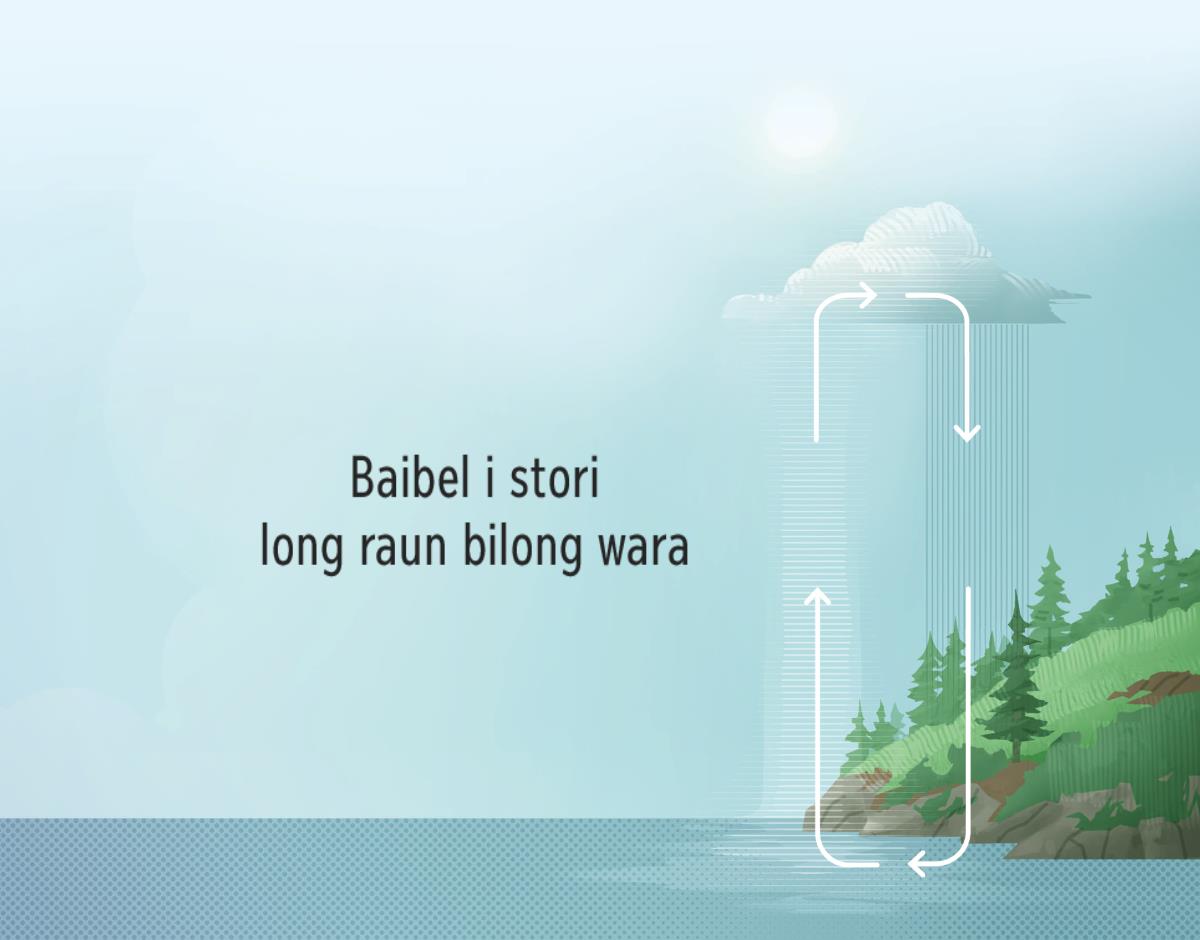 Baibel i stori long raun bilong wara. Ol ero i poin kirap long left sait i go long rait sait i soim raun bilong wara kirap long graun na i go antap long skai.