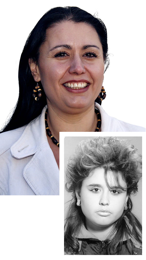 Nabiha Lazarova before and after studying the Bible