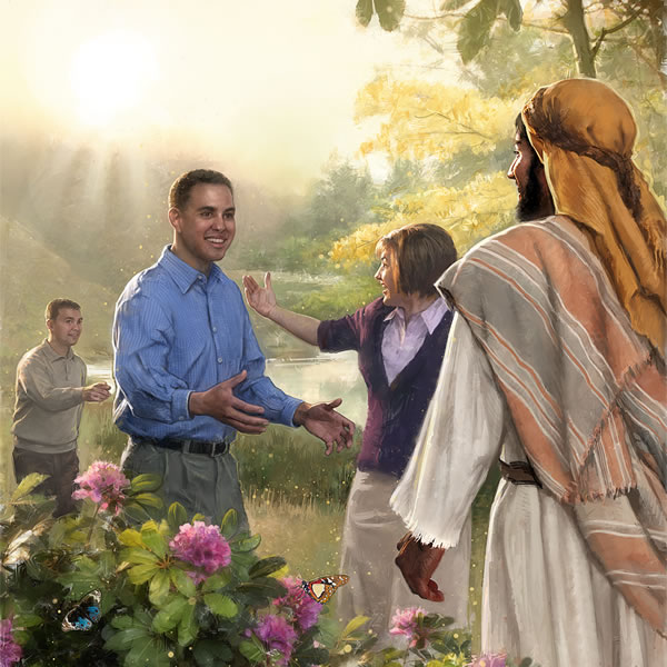 Abraham and others in Paradise