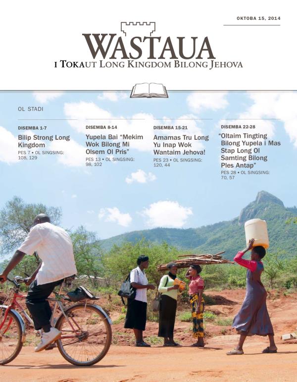 Fran pes bilong Wastaua Bilong Stadi, Oktoba 15, 2014