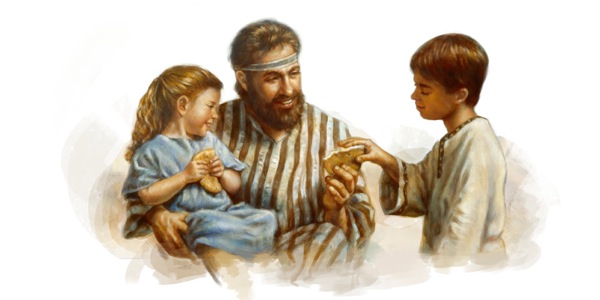 Wanpela papa Israel i brukim bret na givim long ol pikinini bilong em