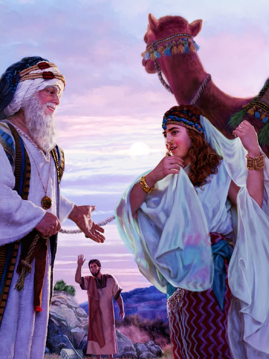 Rebeka i karamapim het bilong em long laplap taim em i redi long bungim Aisak