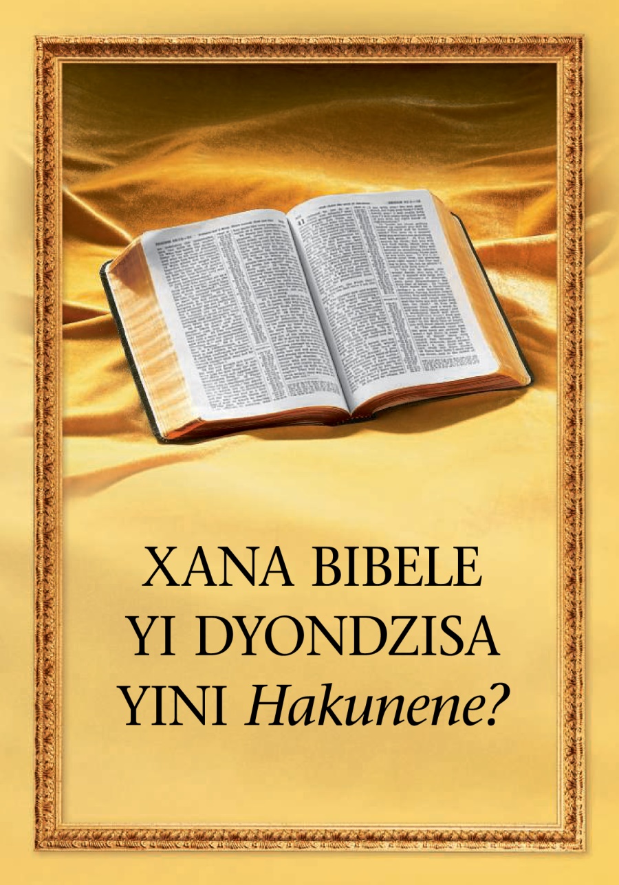 Xana Bibele Yi Dyondzisa Yini Hakunene?