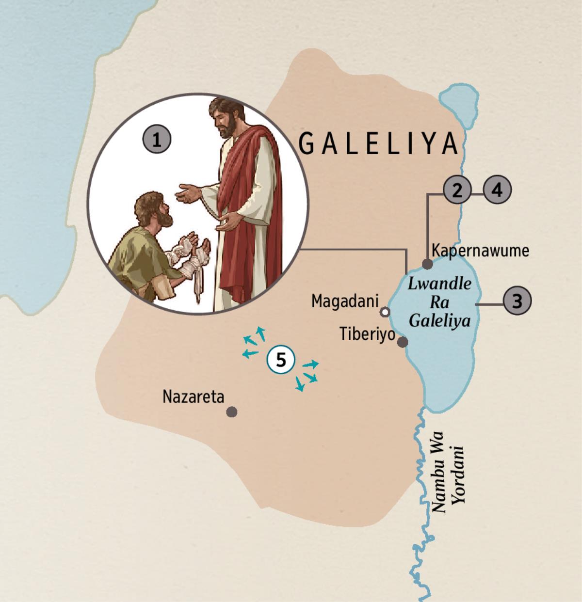 Miti ya le Galeliya leyi Yesu a hanyiseke vanhu eka yona