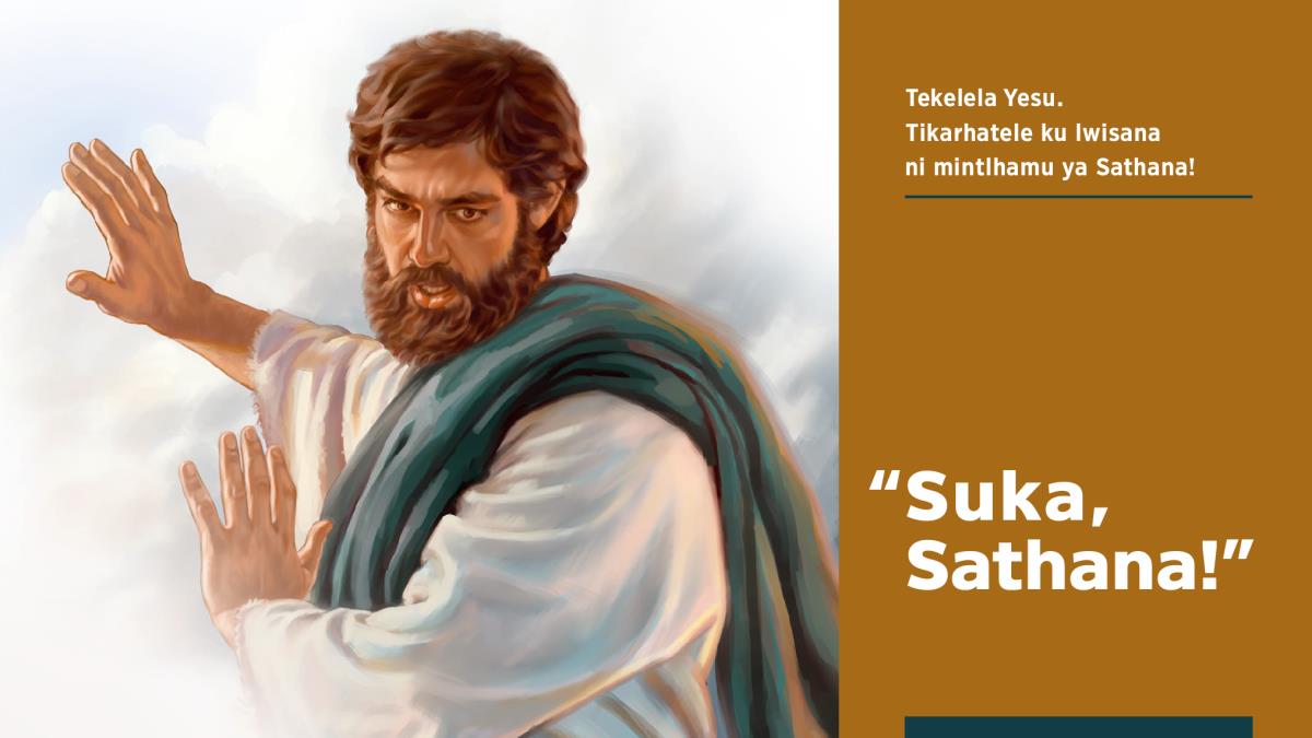Yesu u byela Sathana leswaku a suka