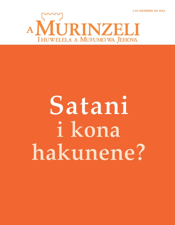 Kapa ya revista Murinzeli, Novembro wa 2014 | Satani i kona hakunene?