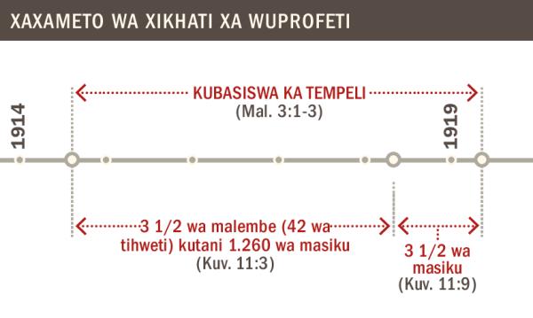 Xaxameto wa xikhati xa kubasiswa ka tempeli kusukela 1914 kala 1919