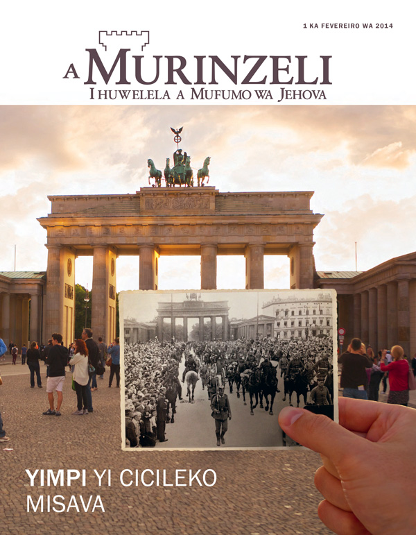 Brandenburg Gate in Berlin and a group of soldiers