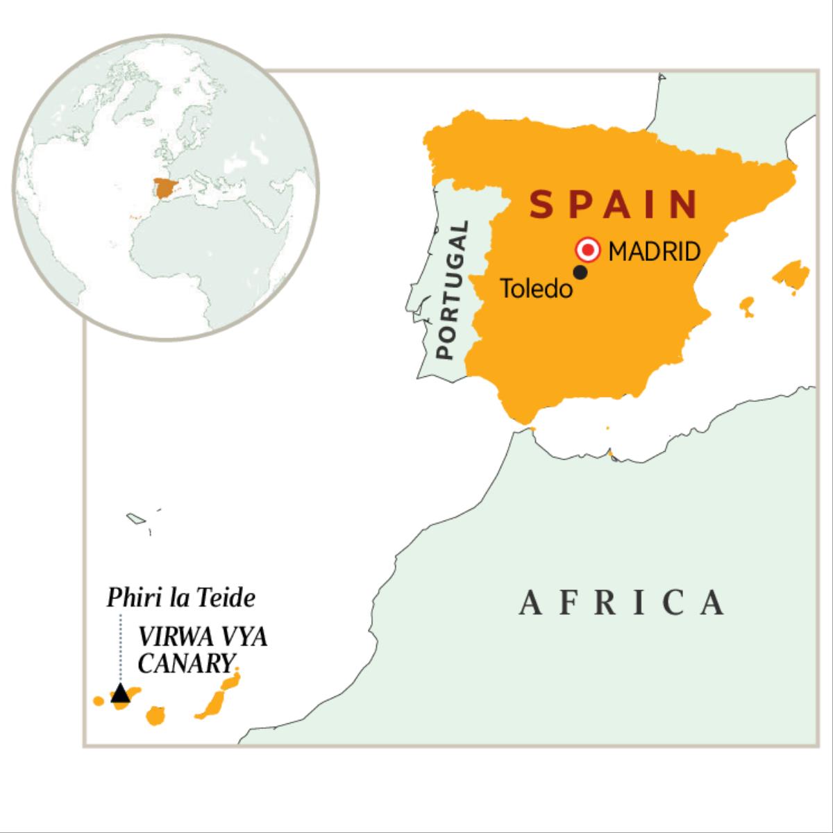 Mapu gha charu cha Spain