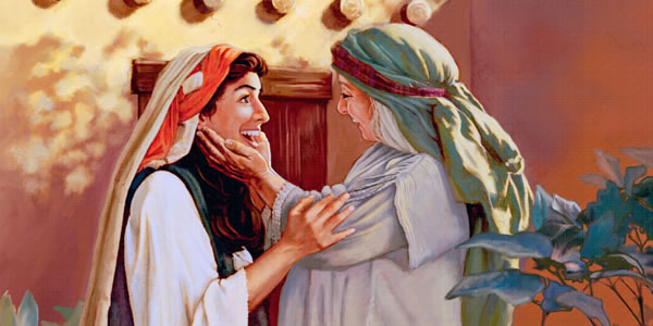 Mary visiting with Elizabeth