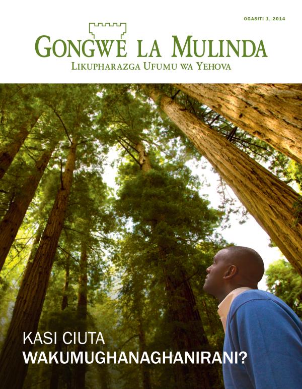 Cikopi ca Magazini gha Gongwe la Mulinda, Ogasiti 2014 | Kasi Ciuta Wakumughanaghanirani?