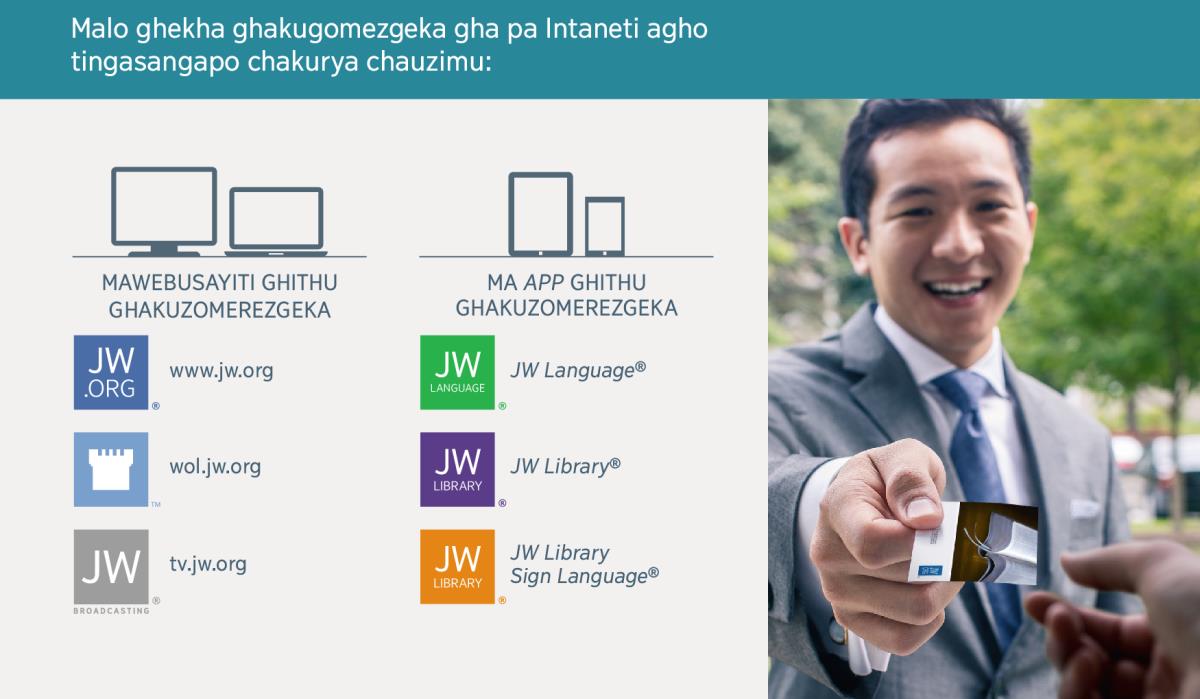 Mawebusayiti na ma app ghakuzomerezgeka gha Ŵakaboni ŵa Yehova