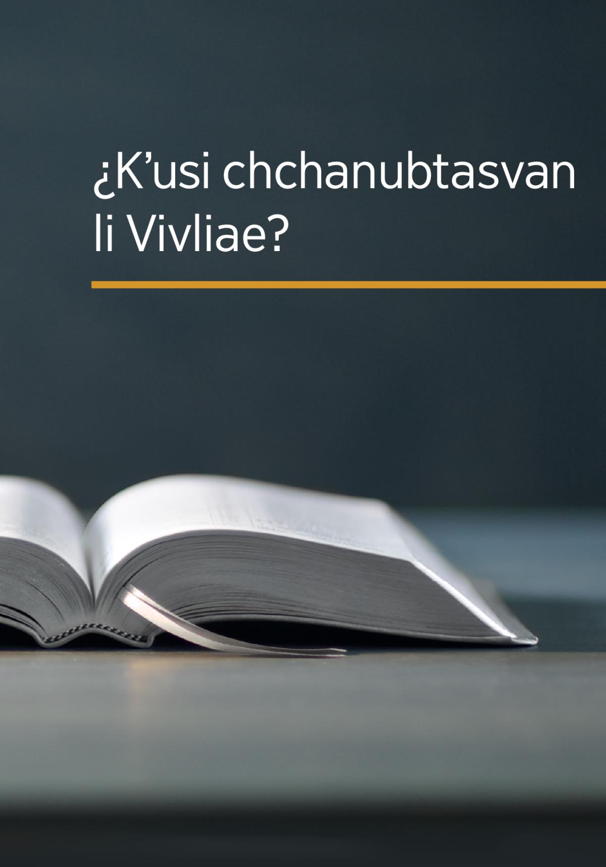 ¿Kʼusi chchanubtasvan li Vivliae?