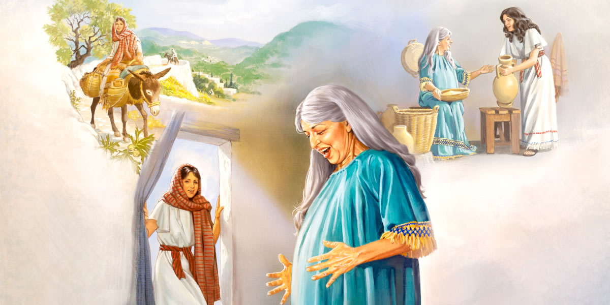 Kajal ta vuro li Mariae; laj yaʼi Elisabet ti la xijulan sba ta muyubajel li olol kʼalal och ta yut na li Mariae. Laj yaʼi Elisabet ti la xijulan sba ta muyubajel li olol kʼalal och ta yut na li Mariae; la skolta ta abtel Elisabet li Mariae