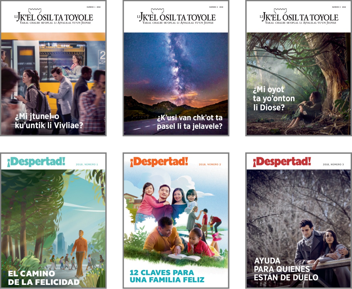 Slokʼoltak revistaetik ti chakʼ ta ilel kʼusi chalbe skʼoplal Li Jkʼel-osil ta toyole ta 2018: 1. ¿Mi jtunel-o kuʼuntik li Vivliae? 2. ¿Kʼusi van chkʼot ta pasel li ta jelavele? 3. ¿Mi oyot ta yoʼonton li Diose?
