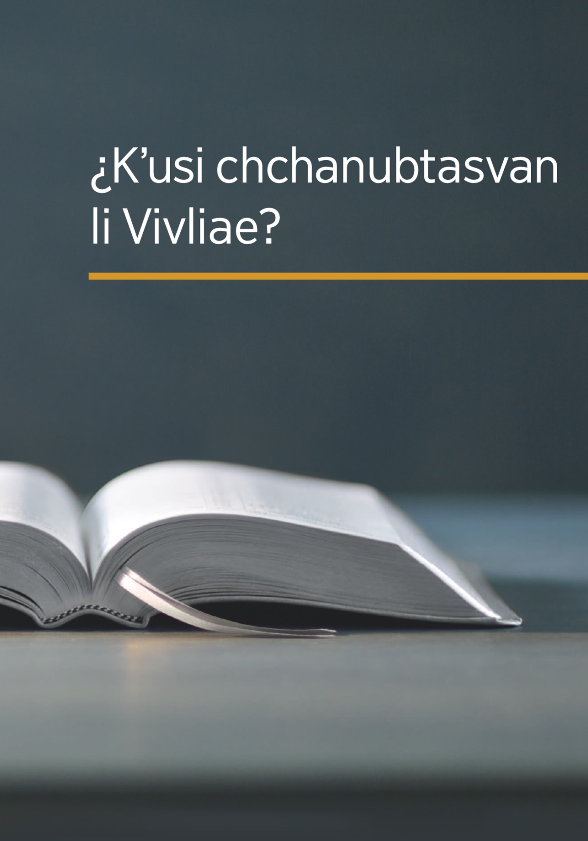 Li livro ¿Kʼusi chchanubtasvan li Vivliae?
