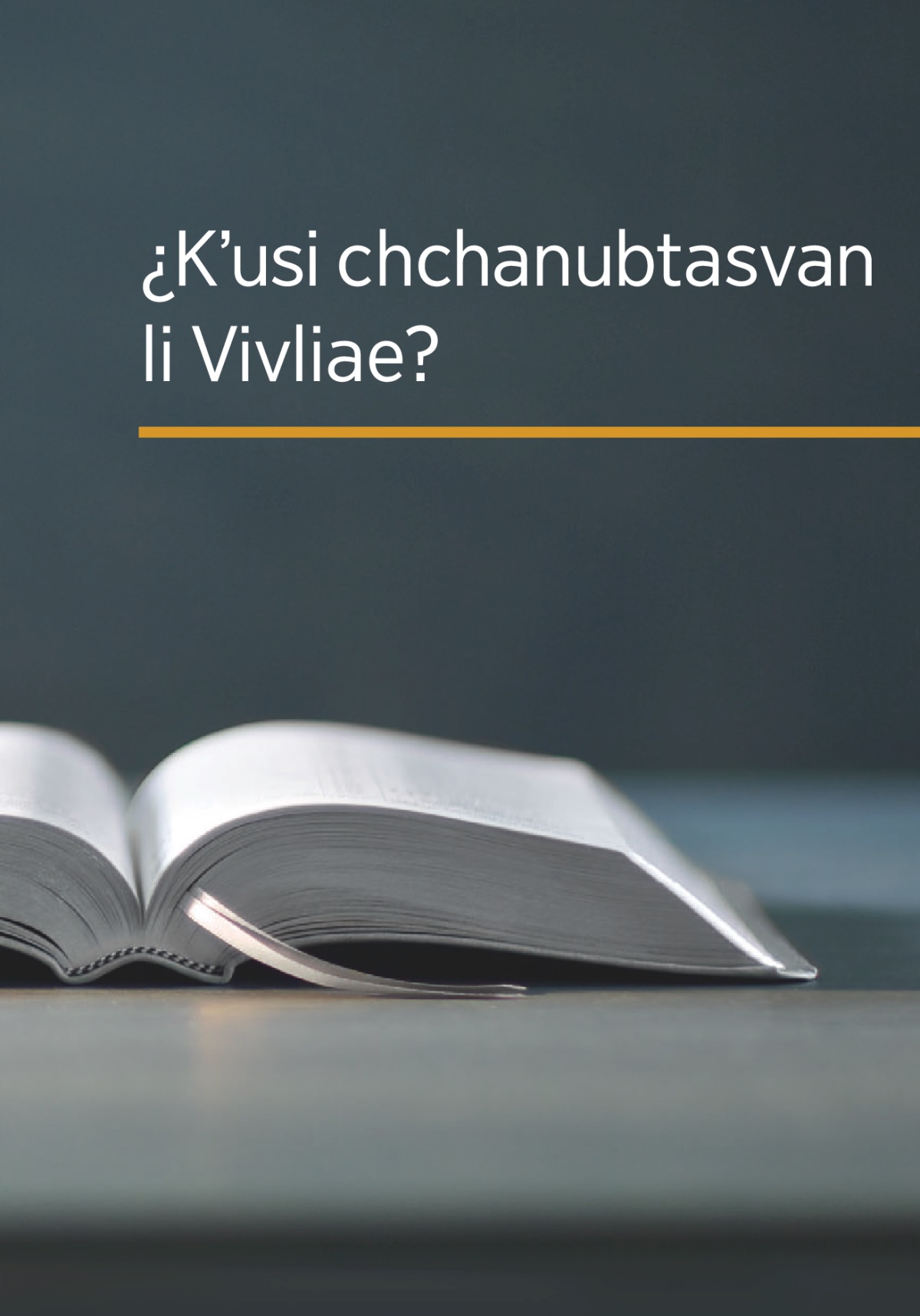 Li livro ¿Kʼusi chchanubtasvan li Vivliae?