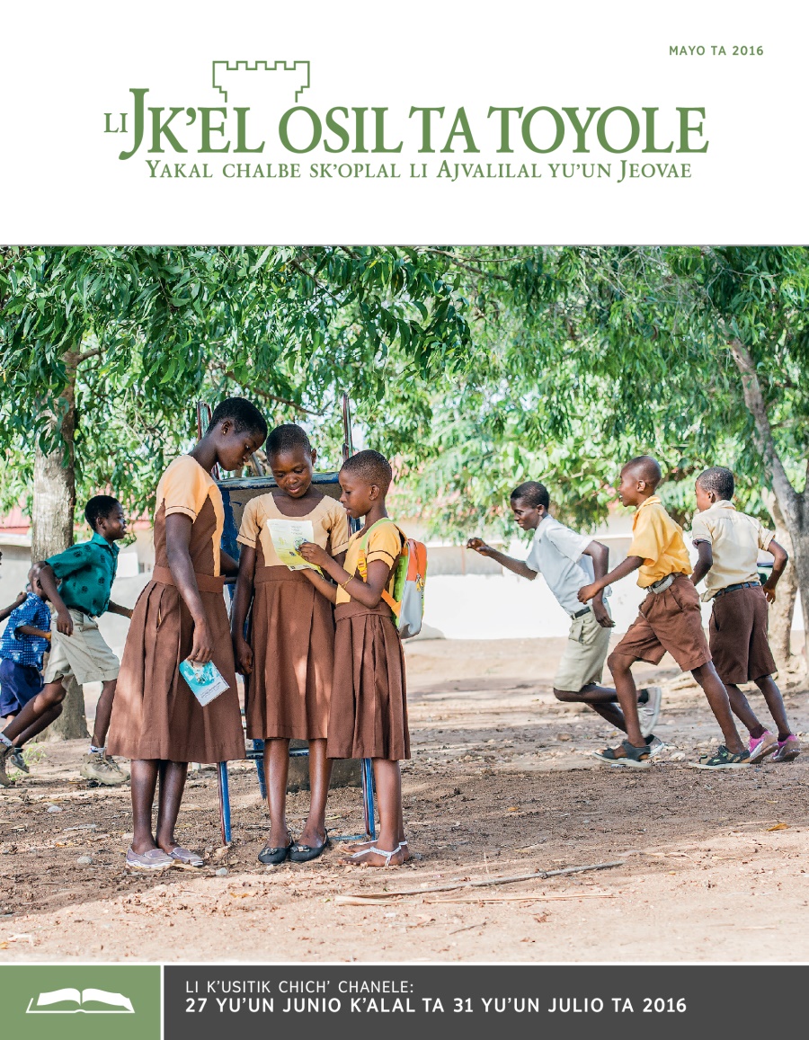 Li Jkʼel osil ta toyole (sventa chichʼ chanel), mayo ta 2016
