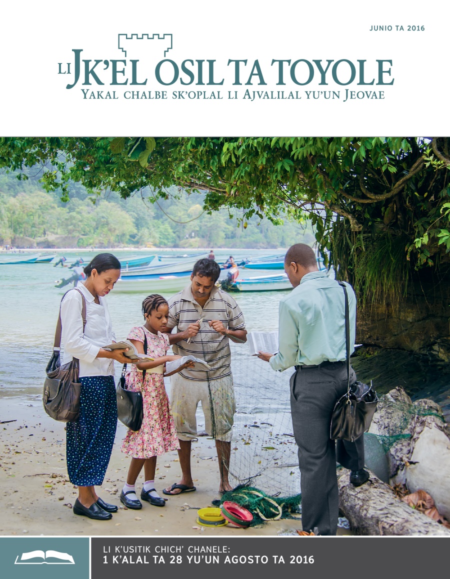 Li Jkʼel osil ta toyole (sventa chichʼ chanel), junio ta 2016