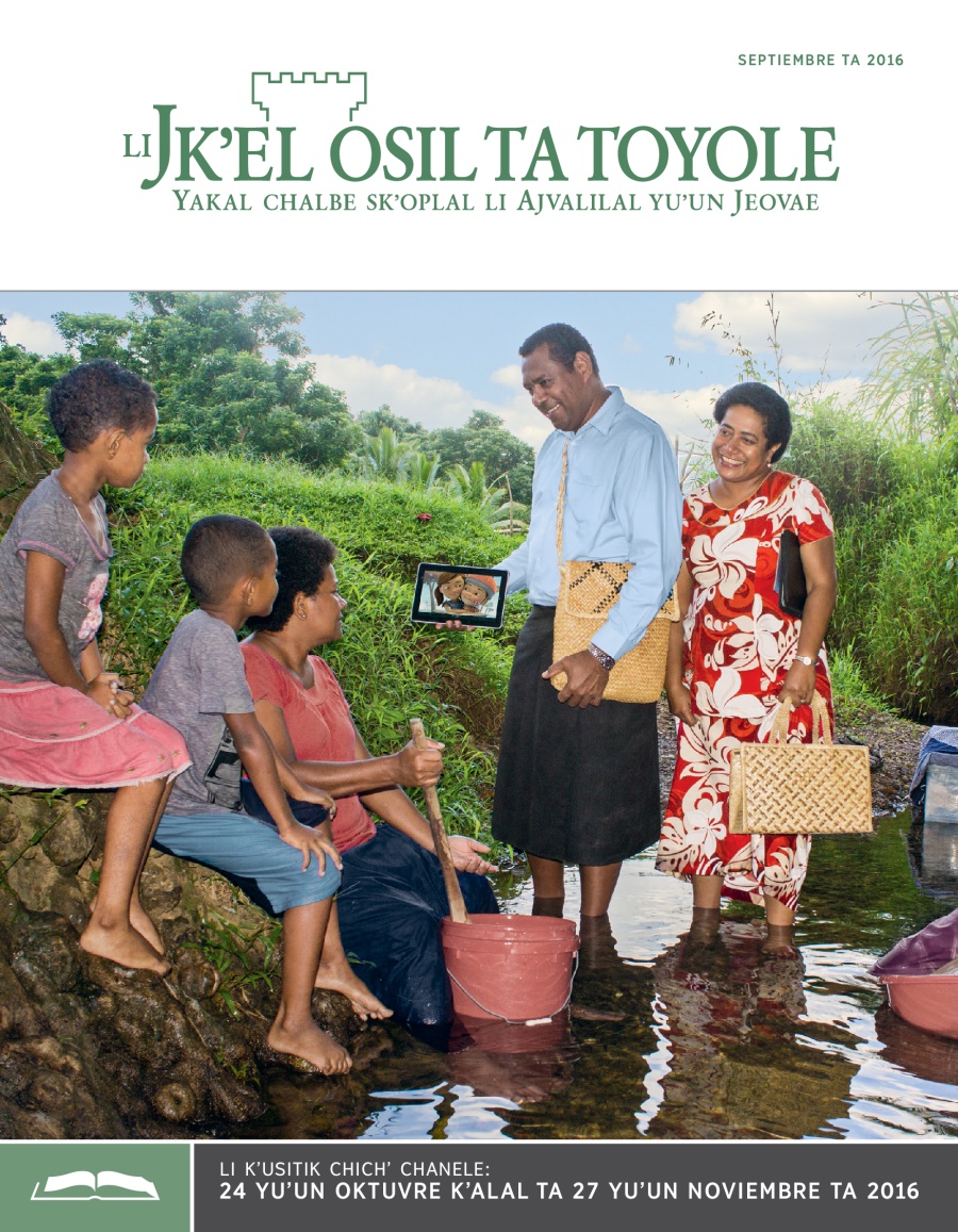 Li Jkʼel osil ta toyole (sventa chichʼ chanel), septiembre ta 2016